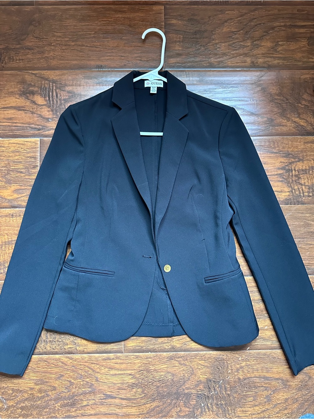 GUESS Black Tailored Single-Button Blazer